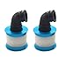 Vgoohobby 2Pcs RC Air Filter Aluminum Capped Cover with Element Sponge Engine Parts Compatible with Redcat Traxxas HSP Himoto 110 RC Nitro Monster Truck Buggy Car - Image 3