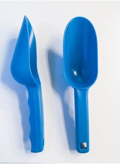 Plastic Hand Shovel Blue - Lightweight and Sturdy Gardening Tool for Planting and Transplanting