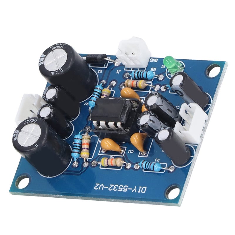 Double Panel PCB Preamplifier Board 5x Gain 12 35V High Precision Metal Film Resistors - Image 3