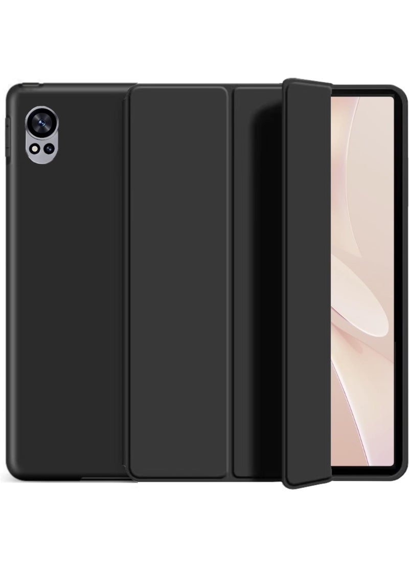 Cover Compatible with Huawei MatePad 12X 12" 2024 Case, Tri-Fold Slim Case Shockproof Honeycomb TPU Case with Durable Stand Auto Wake/Sleep Cover for Huawei MatePad 12X 12" 2024 (Black)