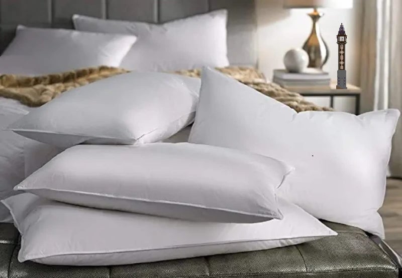 GUFFAW Microfiber Premium Pillow Filler 17"x25"inches(White) Pack of 6 Combo - Image 1