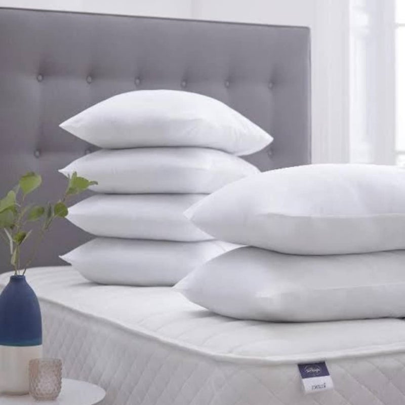 GUFFAW Microfiber Premium Pillow Filler 17"x25"inches(White) Pack of 6 Combo - Image 3