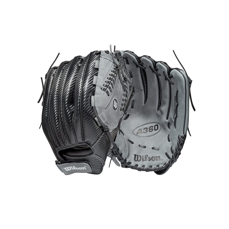 Wilson 2021 A360 SP13 13 Slowpitch Softball Glove Right Hand Throw BlackGrey