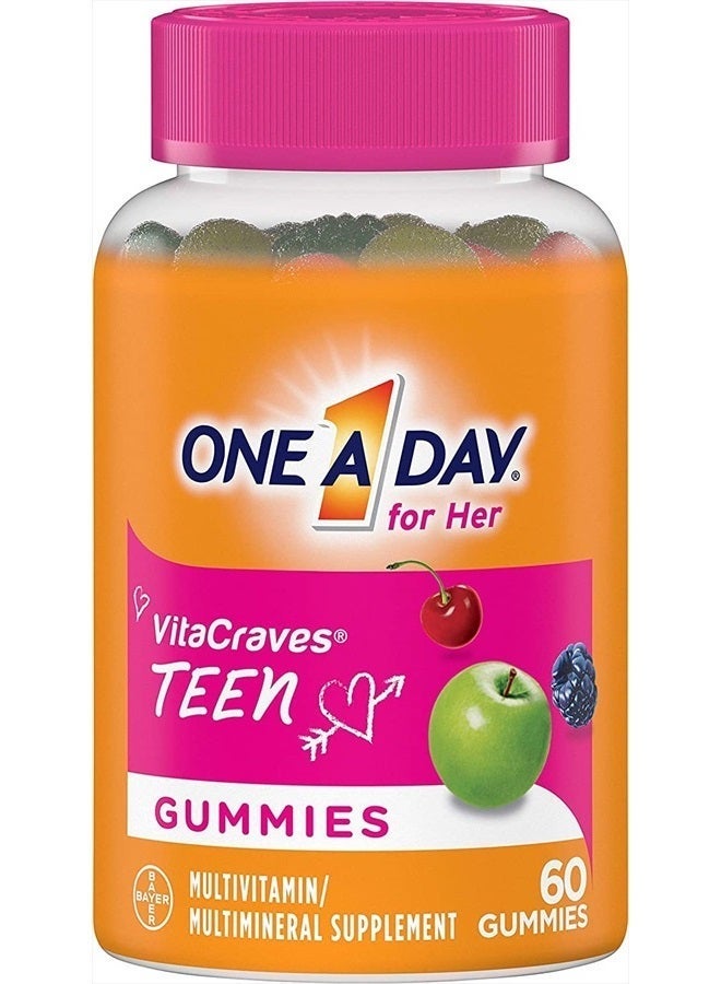 ONE A DAY فيتاكرايفز ون-أ-داي للمراهقات - 60 جيمي - Image 3