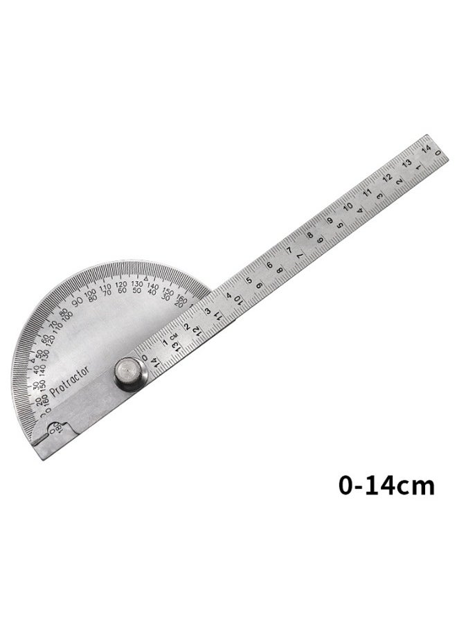 إيهوم 0-180 قياس زاوية كاشف زاوية ذراع دوارة حاكم قياس ، 140mm الفولاذ المقاوم للصدأ  - Image 1