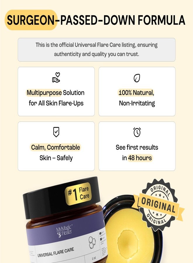 MyMagicHealer Universal Flare Care | Drawing Salve for HS, Boils, Cysts, Hemorrhoids, Pilonidal Cyst, Abscess | Anti-Chafing, Wound Care, Relief for Itching Skin w/Propolis & Egg Yolk Extract 1 oz - Image 3