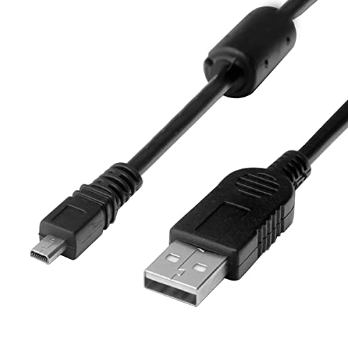 Sqrmekoko Replacement Camera Transfer Data Sync Charging Cable Cord Compatible with Sony Cybershot Cyber-Shot DSCH200 DSCH300 DSCW370 DSCW800 DSCW830 DSC-H200 DSC-H300 DSC-W370 DSC-W800 DSC-W830 Digital Camera - Image 1