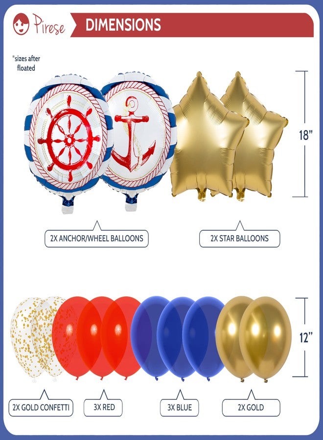 Pirese Nautical Birthday Banner, Nautical Birthday Decorations, Boat Party Decorations, Ocean Birthday Decorations | Cruise Birthday Decorations | Sailor Party Decorations | Cruise Party Decorations - Image 4