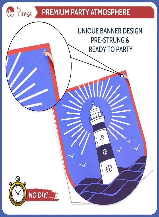 Pirese Nautical Birthday Banner, Nautical Birthday Decorations, Boat Party Decorations, Ocean Birthday Decorations | Cruise Birthday Decorations | Sailor Party Decorations | Cruise Party Decorations - Image 5