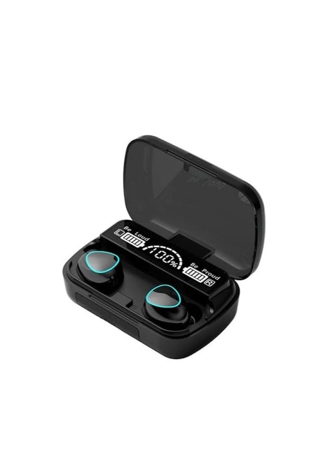 M10 Bluetooth Earbuds with LED Charging Case – Touch Control, Stereo Sound, Noise Reduction, and Power Bank Function - Image 1