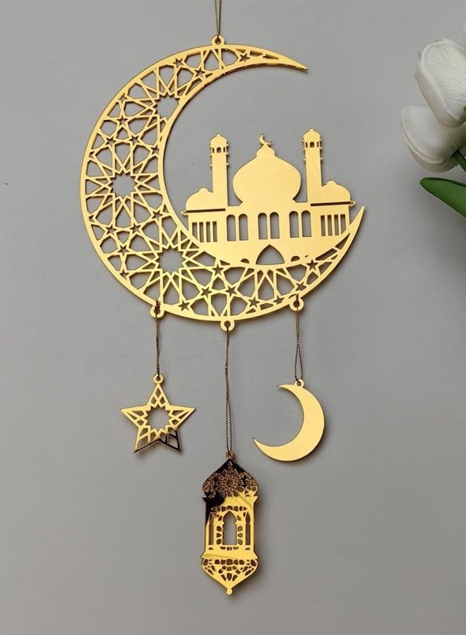 KLNAMAEAAN Ramadan Decorations – Premium Quality Acrylic with a String – Ramadan Decorations for Home – Home Decoration for Outdoor & Indoor - Image 1