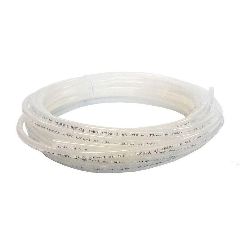 John Guest 1/4 Inch x 25 Feet LLDPE Tubing, Flexible Water Tubing for Plumbing, Natural, PE-08-BI-025F-N - Image 1
