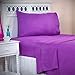 Bedford Home Bedford Home BH Series 1200 3 Piece Twin Sheet Set - Purple  - Image 2