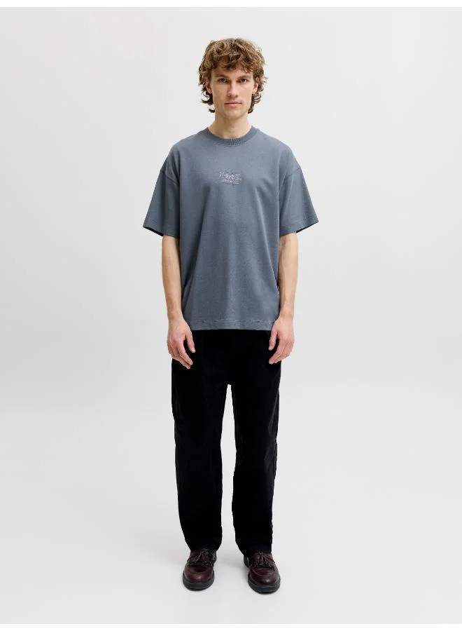 JACK & JONES Turbulence Detail:02 Logo Crew Neck T-Shirt for Men | Best Price UAE