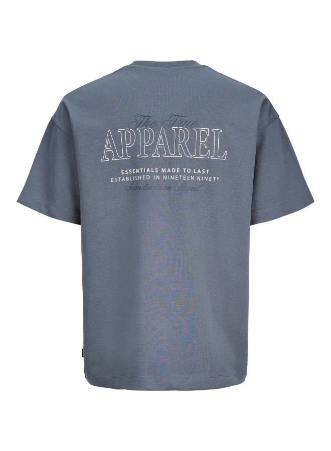 JACK & JONES Turbulence Detail:02 Logo Crew Neck T-Shirt for Men | Best Price UAE