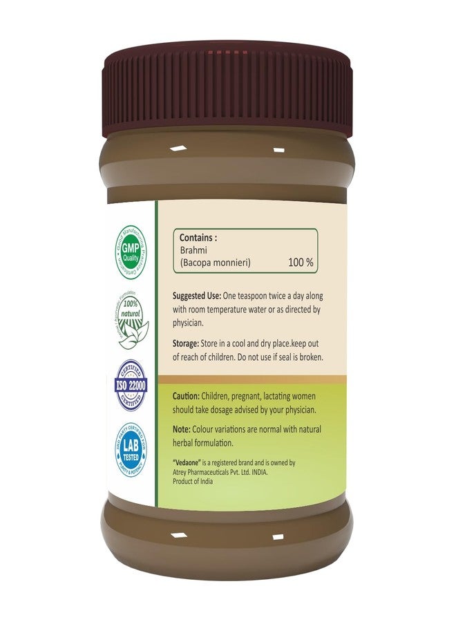 VEDAONE Brahmi Powder (Bacopa monnieri) 100g | Ayurvedic Herbal Powder | Traditionally Used for Memory & Cognitive Wellness - Image 3