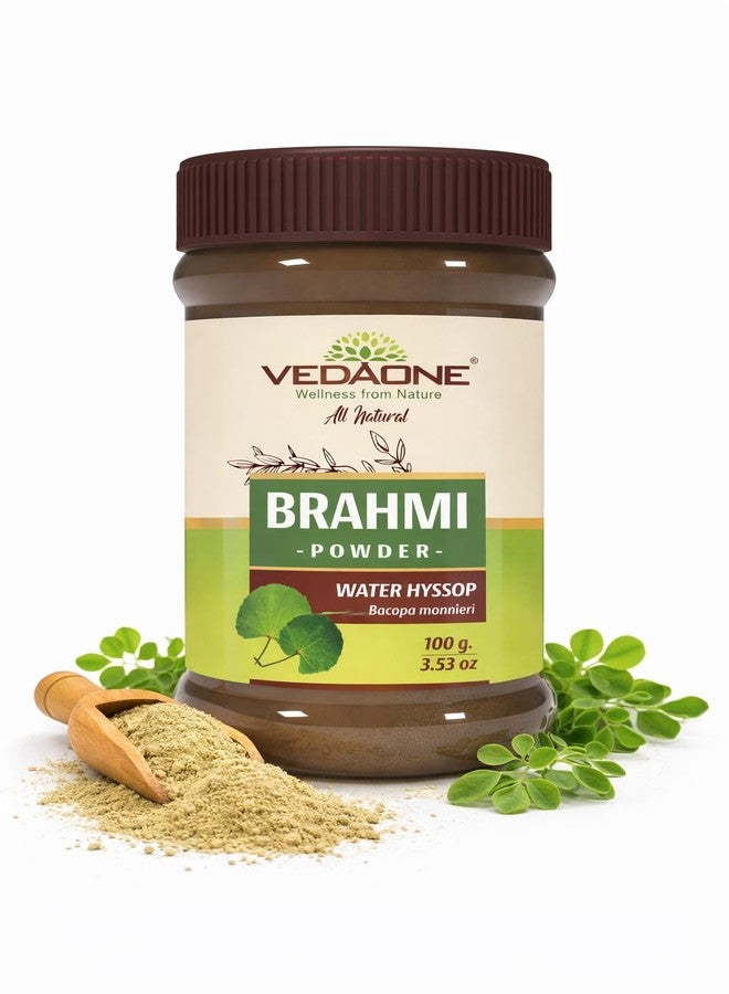 VEDAONE Brahmi Powder (Bacopa monnieri) 100g | Ayurvedic Herbal Powder | Traditionally Used for Memory & Cognitive Wellness - Image 1