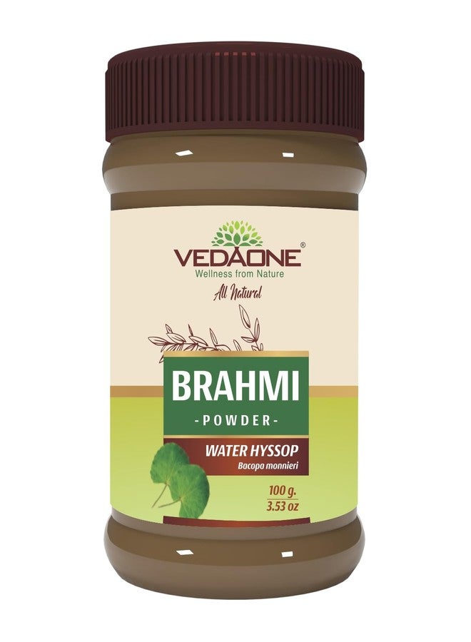 VEDAONE Brahmi Powder (Bacopa monnieri) 100g | Ayurvedic Herbal Powder | Traditionally Used for Memory & Cognitive Wellness - Image 2