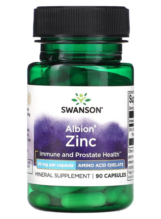Albion Zinc 30 mg 90 Capsules