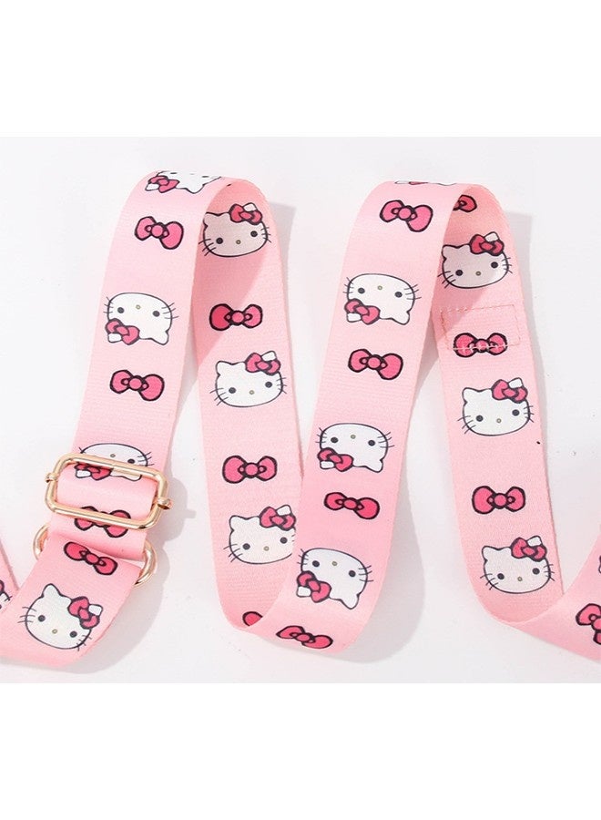 Hello Kitty Print Wide Phone Lanyard With Detachable Mini Coin Pouch, Adjustable Crossbody Strap For Mobile Phone - Image 5