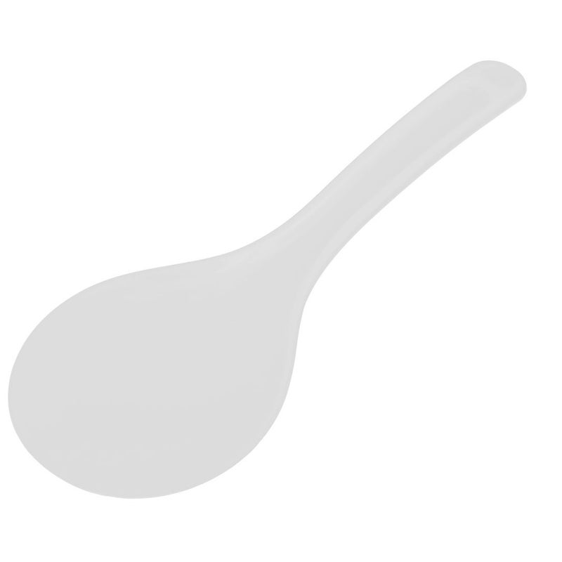 uxcell Plastic Rice Paddle One Piece Design Rice Scoop Spoon Server Restaurant Kitchen Cooking Utensil White