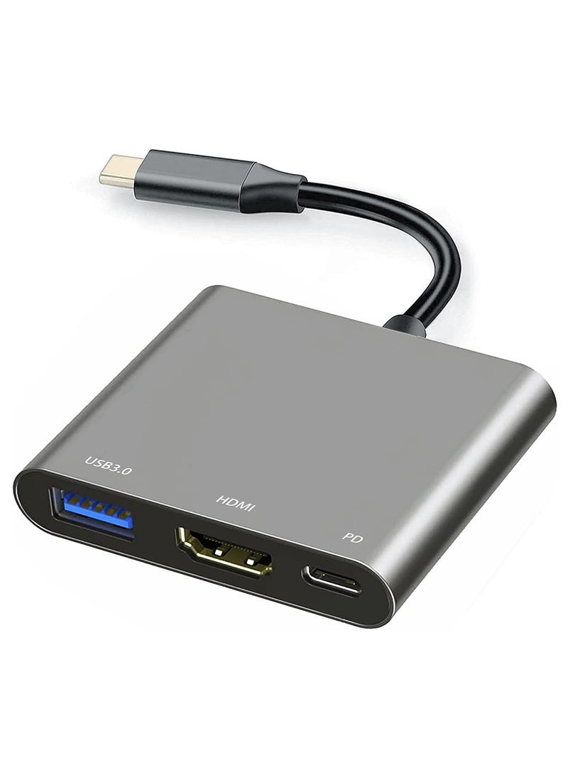 Gravity USB-C to HDMI Multiport Adapter with Charging Port ‚Äì 4K Converter, USB 3.0 Adapter, Compatible with Mac, iPad Pro, MacBook, and Chromebook - Image 1