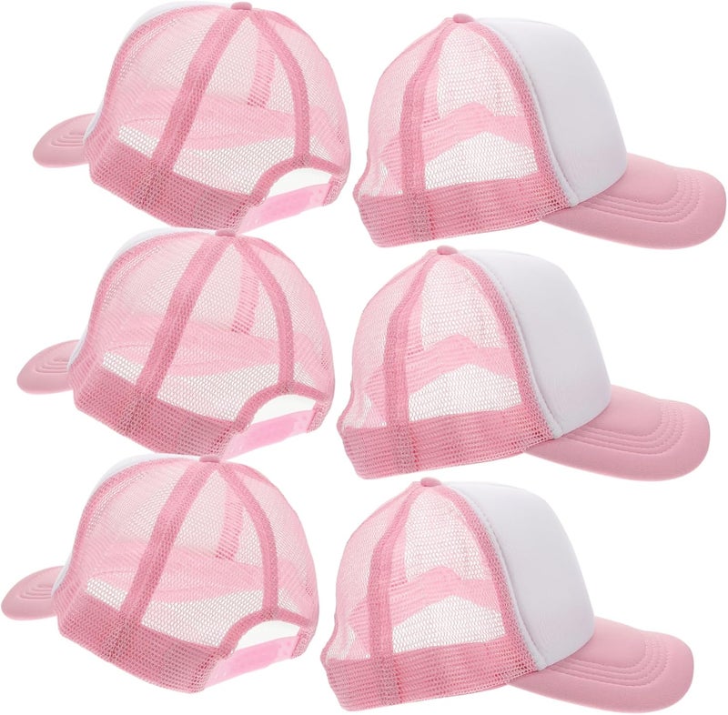Pink Mesh Trucker Baseball Cap For Men Sublimated Sport Outdoor Hat - Image 1