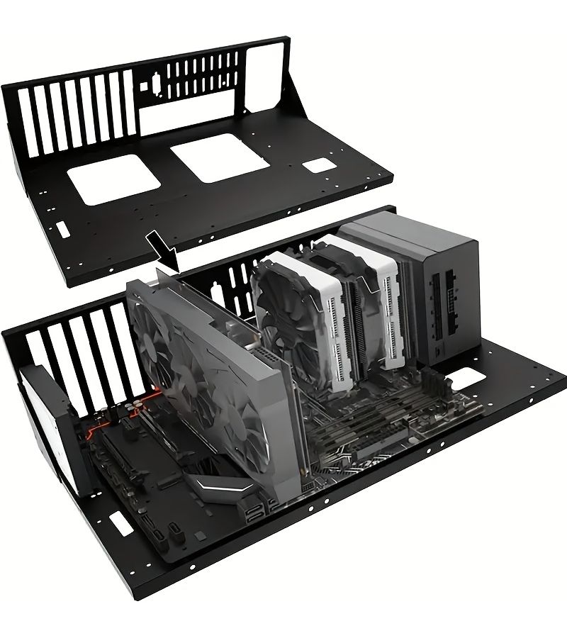 مجموعة واحدة من هيكل ATX مفتوح لحالة كمبيوتر الألعاب - Image 3