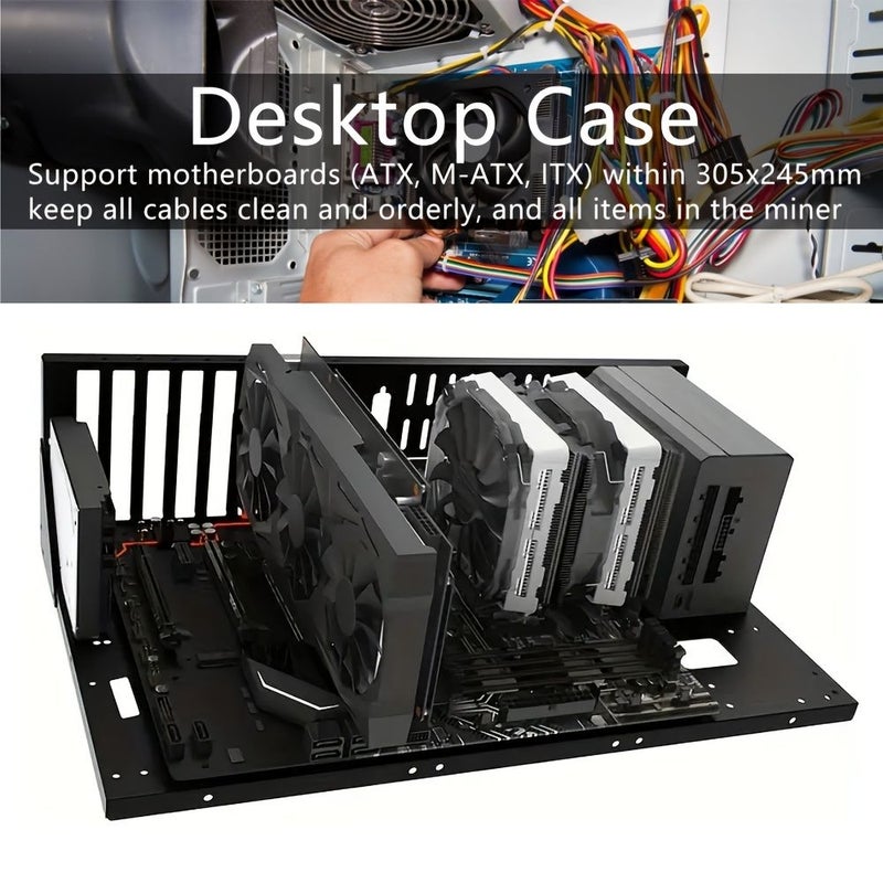 مجموعة واحدة من هيكل ATX مفتوح لحالة كمبيوتر الألعاب - Image 1