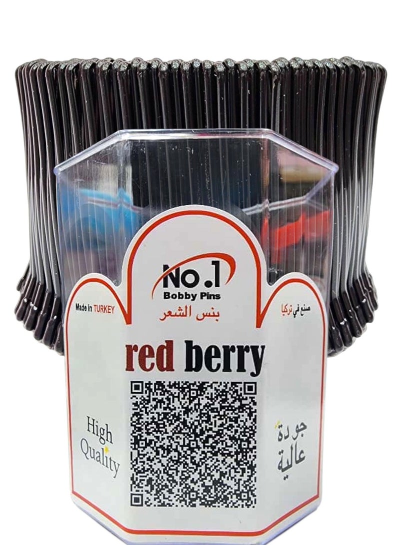 ريد بيري طقم بينس تركي عالي الجودة حجم وسط لون أسود يحتوي على 215 قرص - Image 1