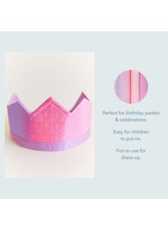 Sarah's Silks Blossom 100% Silk Crown With Elastic Headband To Dress Up As A Prince Princess Queen Or King ; Montessori Toy For Children Perfect For Imaginative Play  - Image 5