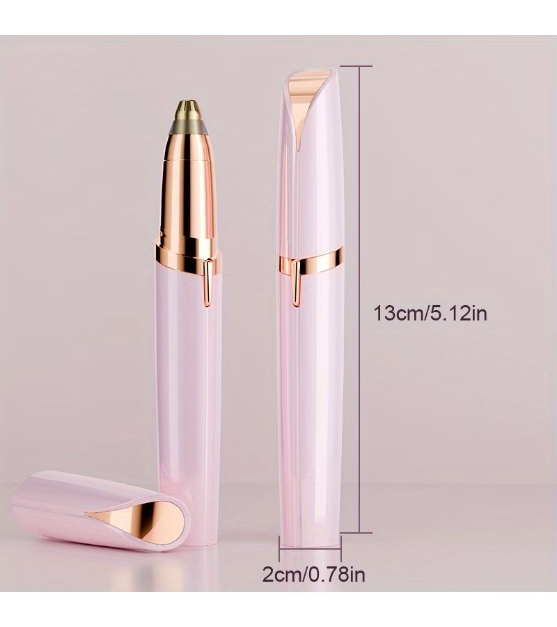 2026 Portable Electric Eyebrow Trimmer Set USB Charging Whole Body Hair Remover for Women Facial Lip Arms Legs Bikini Line Precision Trimmer Silent Pink - Image 4
