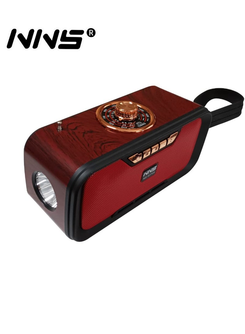 NNS Radio Portable NS-270S Multiband Receiver With Speaker Short Wave Radio and LED Flashlight with Recargable Solar Panel  - Image 2