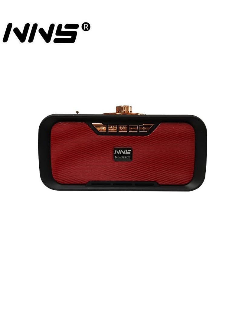 NNS Radio Portable NS-270S Multiband Receiver With Speaker Short Wave Radio and LED Flashlight with Recargable Solar Panel  - Image 3