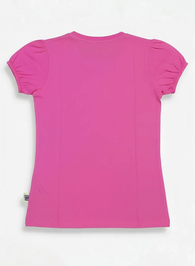 Looney Tunes Graphic Print Round Neck Fashion T-shirt