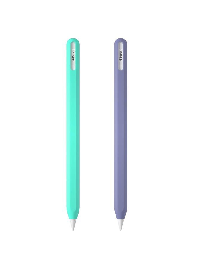 AKSHFETH Silicone Cover Sleeve for Apple Pencil USB-C: Protective Case with Secure Grip & Precise Cutouts for Drawing or Note-Taking - Image 1