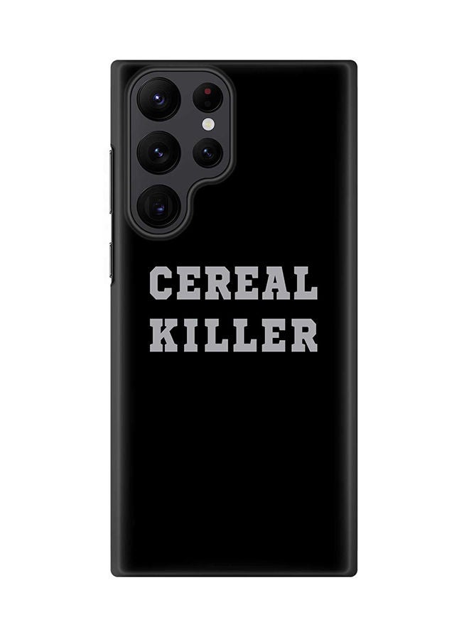 ستايلايزد جراب لهاتف جالاكسي S22 ألترا  5G رفيع سناب كلاسيك سيريز شيلد بطباعة نهائية غير لامعة - قاتل الحبوب - Image 1