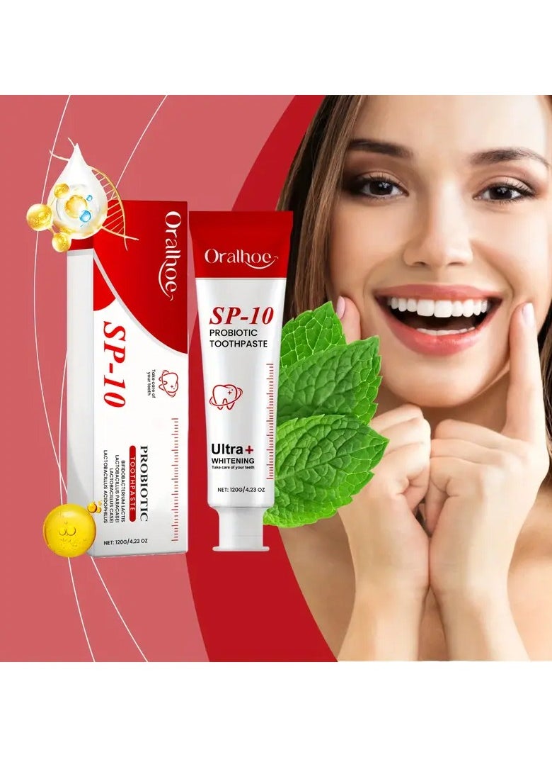 ORALHOE - Sp-10 Toothpaste Sp-10 Natural Tooth Whitener Sp-10 Brightening Toothpaste Fresh Breath Toothpaste Improve Yellow Tooth Stain Family Pack Unisex - Image 1