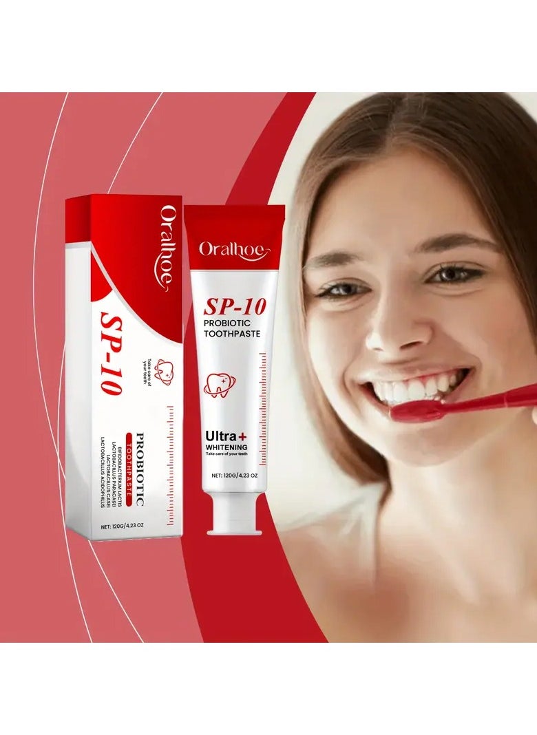 ORALHOE - Sp-10 Toothpaste Sp-10 Natural Tooth Whitener Sp-10 Brightening Toothpaste Fresh Breath Toothpaste Improve Yellow Tooth Stain Family Pack Unisex - Image 1