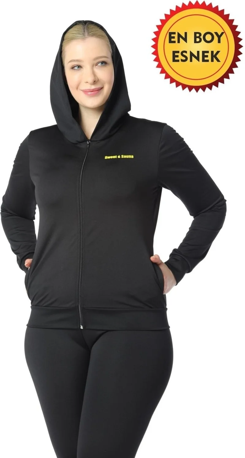Sweet Sauna Slim Size Hooded Top Tights Set Unisex Thermal