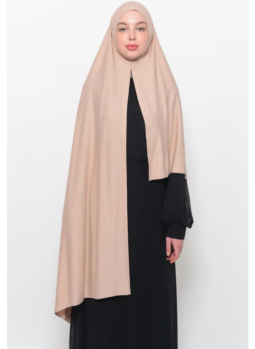 Altobeh Ready Practical Interlocking Luxury Organic Plain Combed Cotton Shawl Cross Aligned - Light Beige