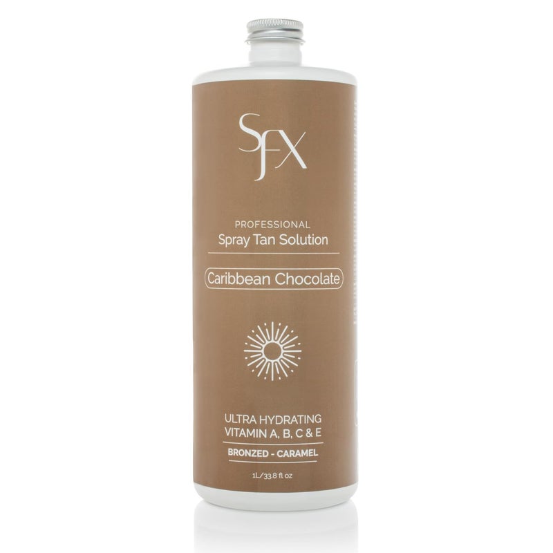 SunFX Caribbean ChocolatAll Natural Spray Tanning Solution1L338 fl oz LIGHT SUMMER