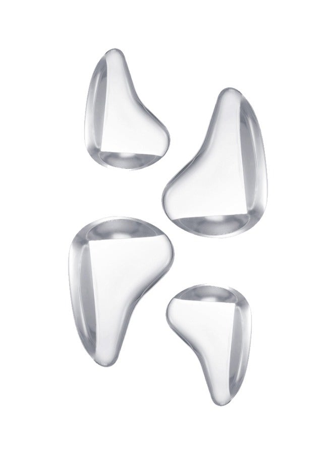 Table corner anti-collision protective cover, child safety protection 4 pieces transparent silicone thick - Image 1