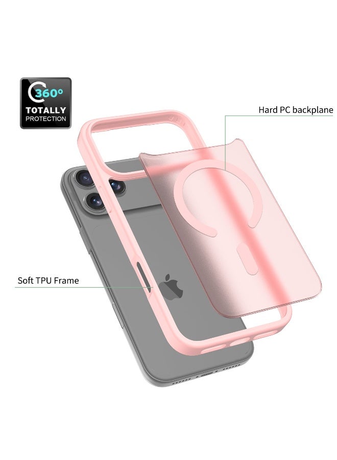 ZXING ‌Magnetic iPhone17 Pro Max Case Pink MagSafe Slim 360 Drop Protection - Image 4