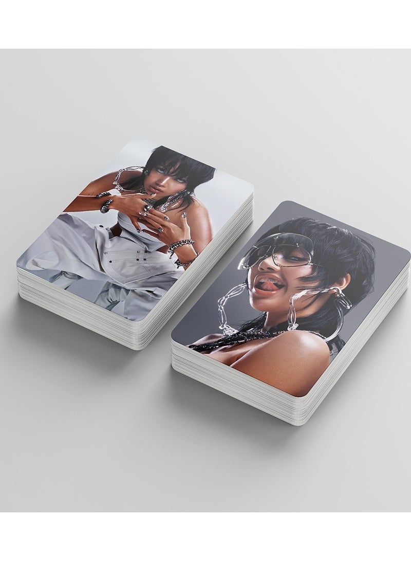Generic LISA 55Pcs LOMO Cards BLACKPINK LISA Poster SOLO ROCK Album Mini PhotoCards LISA K-pop Collectors 2025 Greeting Card  - Image 5