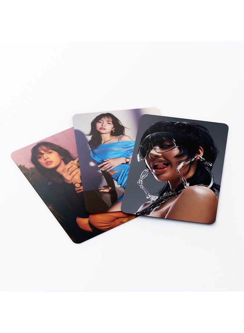 Generic LISA 55Pcs LOMO Cards BLACKPINK LISA Poster SOLO ROCK Album Mini PhotoCards LISA K-pop Collectors 2025 Greeting Card  - Image 4
