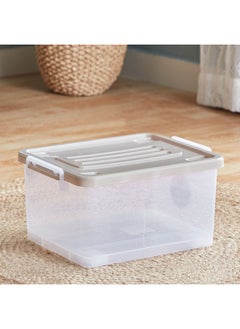 Home Box جوانا صندوق تخزين شفاف متعدد الأغراض بعجلات وغطاء قابل للقفل 15 لتر  - Image 2