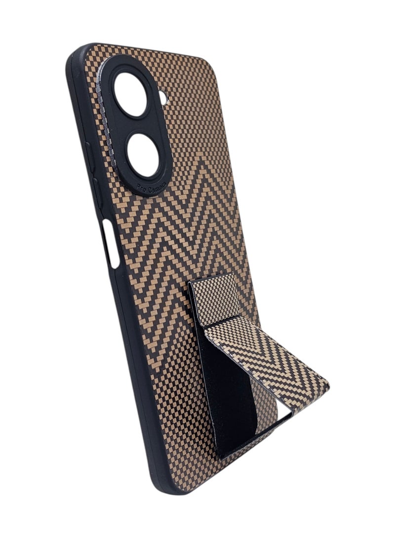 غطاء حماية خلفي عصرية لهاتف شاومي ريدمي A5 -  بني - Image 2