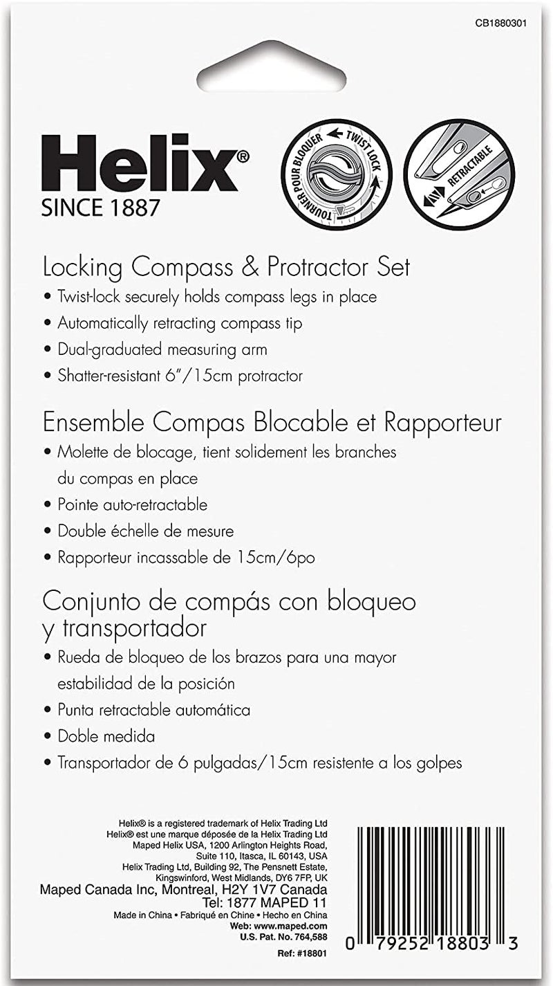 Maped هيلكس - بوصلة وقلم رسم بلاستيكي مع قفل - مجموعة من قطعتين - هندسة، رسم وتصميم - Image 5