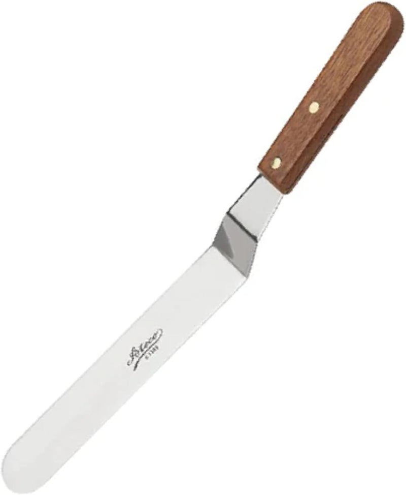 Ateco 1389 Offset Spatula with 9.75-Inch Stainless Steel Blade, Wood Handle Carefully selected material